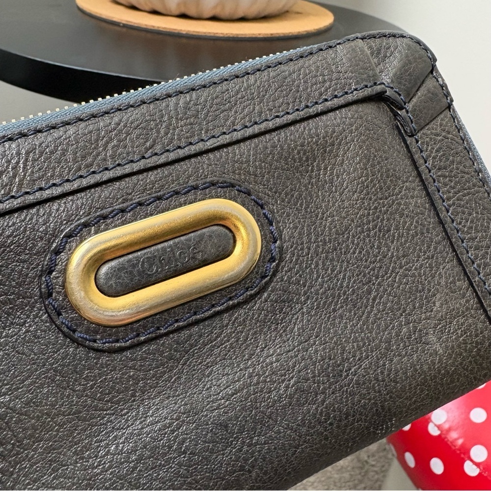 Chloé Black Zip Around Accordian Wallet - Picture 2 of 11
